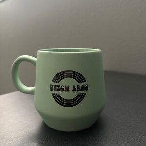 Dutch Bros Green Mug with Black Accent